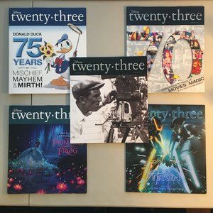 5 Disney Twenty Three D23 Magazine 2009 2010 lot